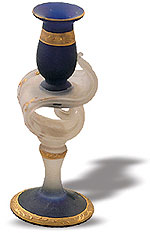 iran hand craft art work Porcelain galss Opaque Toranj Candle Stand